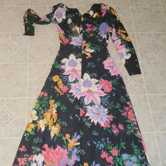 VINTAGE maxi bold floral dress by THE COMP… - Picture 5 of 8